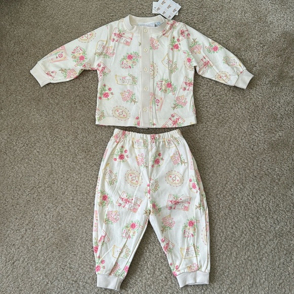 First Impressions 2 piece floral outfit NWT 6-9 months - Picture 1 of 7
